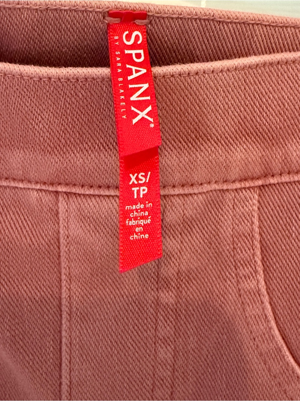 NWT - SPANX Rose Blush Ankle Jean-ish Leggings - XS